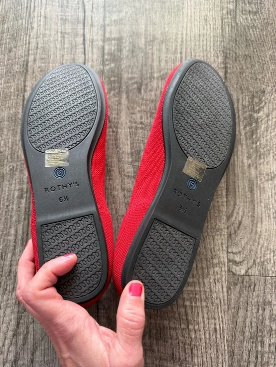 Rothy’s red round toe Flats BNWOBox - Picture 7 of 7